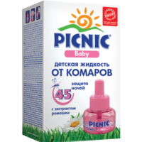 

Жидкость от комаров "PICNIC BABY" (45н)