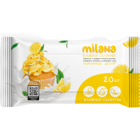 

Салфетки влажн."MILANA"(лим дес)20шт
