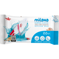 

Салфетки влажн."MILANA" мор.бриз)20шт