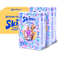 

Подгузники дет "SKIPPY"(р.4, 7-18кг)100ш