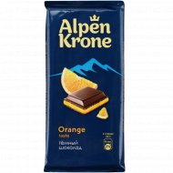 Шоколад «Alpen Krone» темный, с начинкой со вкусом апельсина, 90 г