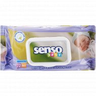 Влажные салфетки «Senso Baby» с клапаном, 72 шт