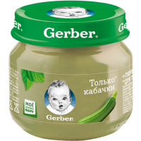 

Пюре овощное "ГЕРБЕР ТОЛЬКО КАБАЧКИ" 80г