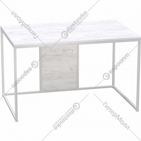 Письменный стол «Millwood» Лофт Барселона ДТ-1, ЛДСП дуб белый крафт/белый, 120х80х74 см