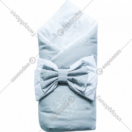 Спальный конверт «Баю-Бай» Monsoon, ОП-М плюш, серый, 100х100 см