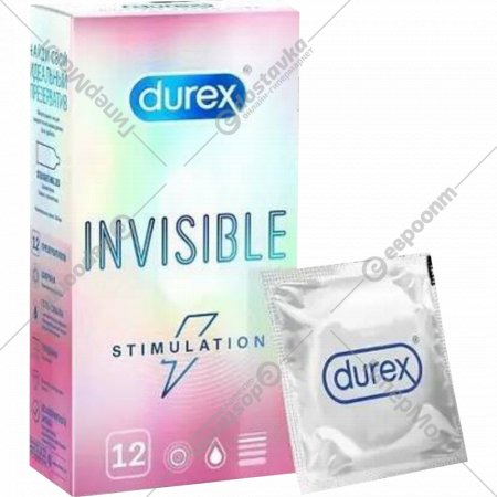 Набор презервативов «Durex» №12 Invisible Stimulation, 3107079