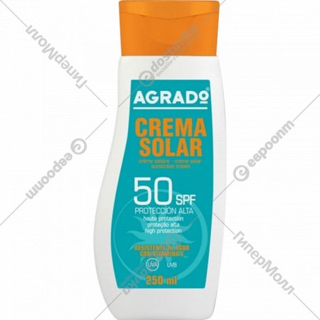 Солнцезащитный крем «Agrado» SPF50, 250 мл