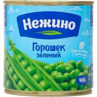 Горошек зеленый консервированный «Нежино» 400 г