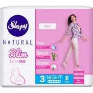 Прокладки женские гигиенические «Sleepy Natural» Slim Extra Thin, 6 шт