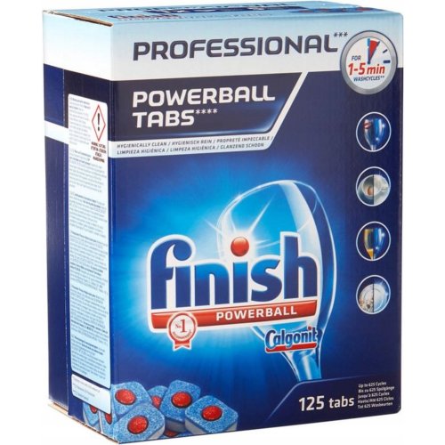 Таблетки для посудомоечных машин «Finish» Professional Powerball Tabs, 125 шт