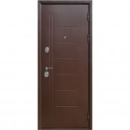 Дверь входная «Гарда» Троя, Медный антик/Белый ясень, R, 205х86 см