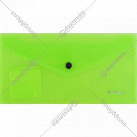 Папка-конверт «Glossy» на кнопке, арт. 50304, зеленый