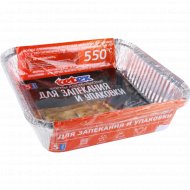 Формы алюминиевые Tetex для запекания и упаковки 245х245х60мм, 5 шт