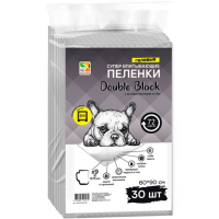 

Пеленки"DOUBLE BLACK"д/с с/угл60х90см30ш