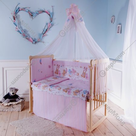 Подушка детская «Баю-Бай» Cloud, ПШ11С01, бело-розовый, 60х40 см