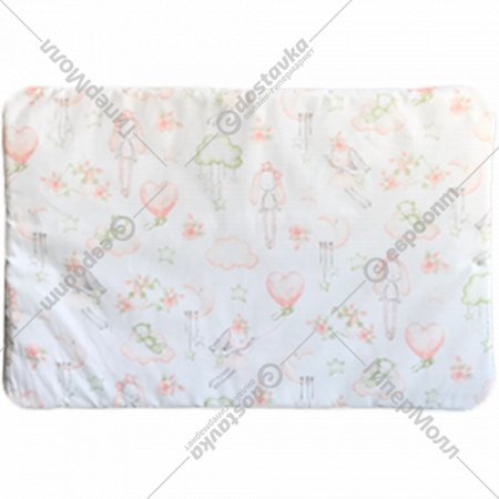 Подушка детская «Баю-Бай» Cloud, ПШ11С03, бело-зеленый, 60х40 см