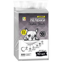 

Пеленки"DOUBLE BLACK"д/с с/угл60х90см10ш
