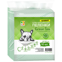 

Пеленки"GREEN TEA"д/с зел/чая45х60см10шт