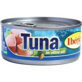 Кон­сер­вы рыбные «Iberica» тунец по­ло­са­тый в олив­ко­вом масле, 160 г