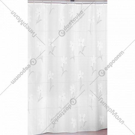 Шторка для ванны «Miranda» Country Flower White, 180х200 см
