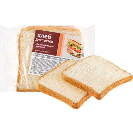 Хлеб Сэндвичный премиум тостовый, консервированный спиртом, нарезанный, 300 г