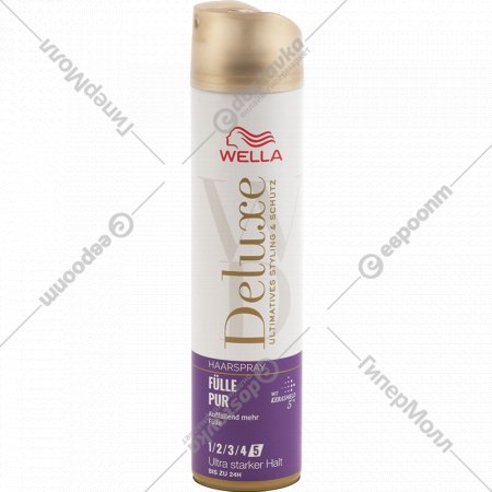 Лак для волос «Wella Deluxe» ультрасильной фиксации, 250 мл
