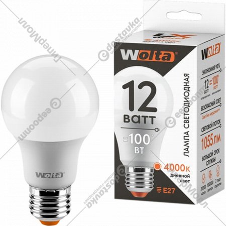 Лампа светодиодная «Wolta» LX A60 12Вт 1055лм Е27 4000К