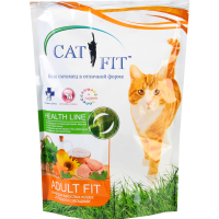 

Корм "CAT FIT" (птица/овощи) 0.4кг