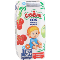 

Сок "СПЕЛЕНОК" (ябл-вишн,освет)РФ 0.2 л