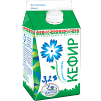 

Кефир 3.2% (пюр/пак,крышка) 0.5кг