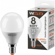 Лампа светодиодная «Wolta» LX G45 8Вт 640лм Е14 4000К