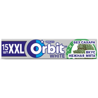 

Жеват.рез."ORBIT WHITE SPEARMINT XXL"20г
