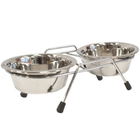 Подставка напольная For Friends с металлическими мисками, 0.85 л