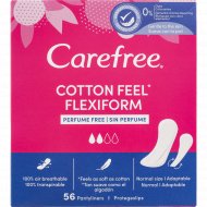 Прокладки женские ежедневные «Carefree» Cotton Feel Flexiform, 56 шт