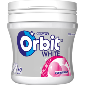 Же­ва­тель­ная ре­зин­ка «Orbit white» с аро­ма­том фрук­тов и мяты, 68 г