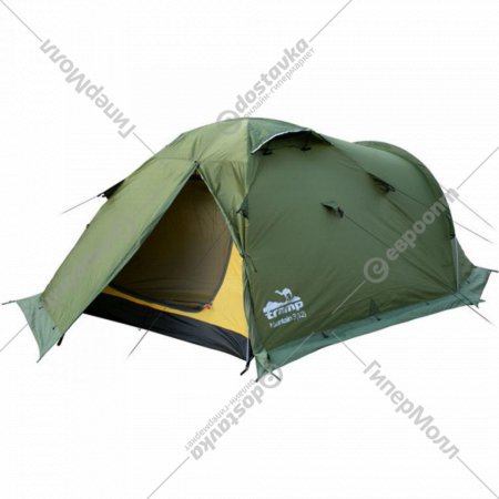 Туристическая палатка «Tramp» Mountain 2 v2, зеленый