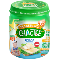 

Пюре "МАЛЕНЬКОЕ СЧАСТЬЕ" (треска) 80г