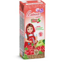 

Нектар"АЛЕНКА ЛЮБИТ"(ябл-вишня)0.2л