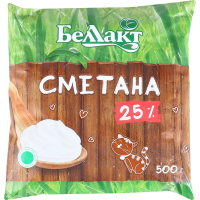 

Сметана "БЕЛЛАКТ" (25%,пл) 500г