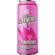 Напиток энергетический «Lit Energy» Strawberry bubblegum, 0.45 л