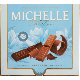 Ас­сор­ти «Michelle» из мо­лоч­но­го и горь­ко­го шо­ко­ла­да, 250 г