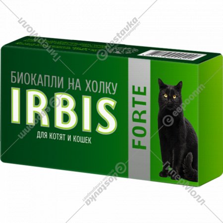 Биокапли от блох «Irbis» на холку для котят и кошек, 1 мл