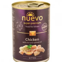 

Консервы д/котят"NUEVO"(кур,рис,лос)400г