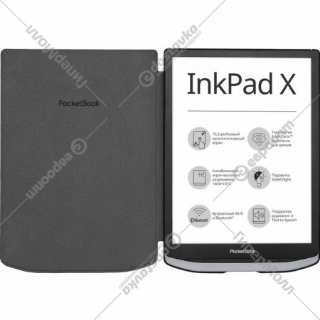 Обложка для электронной книги «Pocketbook» Cover HN-SL-PU-1040-DB-CIS Deep black