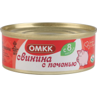 

Конс.мясн."СВИНИНА С ПЕЧЕНЬЮ" РБ 100 г