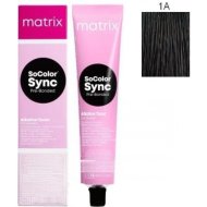 Крем-краска для волос «L'Oreal» Matrix SoColor Sync Pre-Bonded, 1A, E3577900, 90 мл