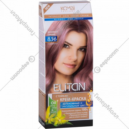 Крем-краска для волос «Элитан» 8.56 розовый сандал.