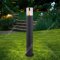 Уличный светильник «Elektrostandard» Roil, 35125/F, a055638, черный, дымчатый плафон
