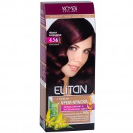 Крем-краска для волос «Элитан» 4.56 черная смородина.