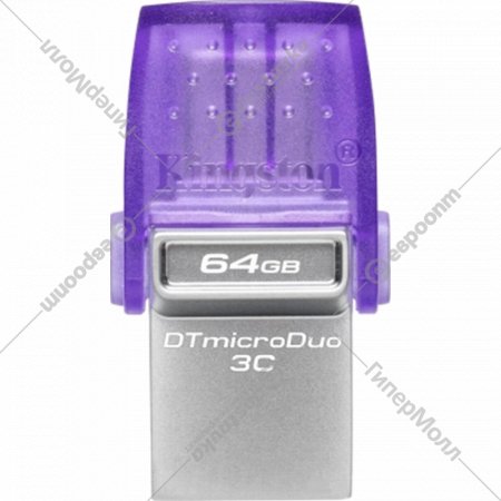 USB-накопитель «Kingston» DataTraveler microDuo 3C, DTDUO3CG3/64Gb